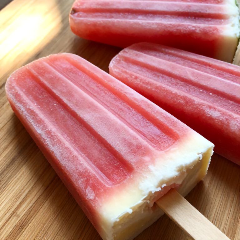 Watermelon Coconut Popsicles