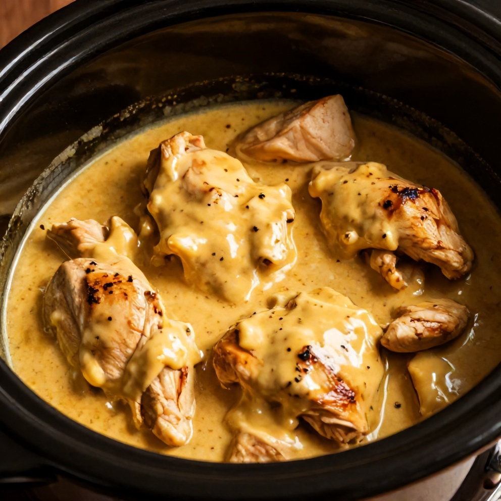slow cooker honey mustard chicken