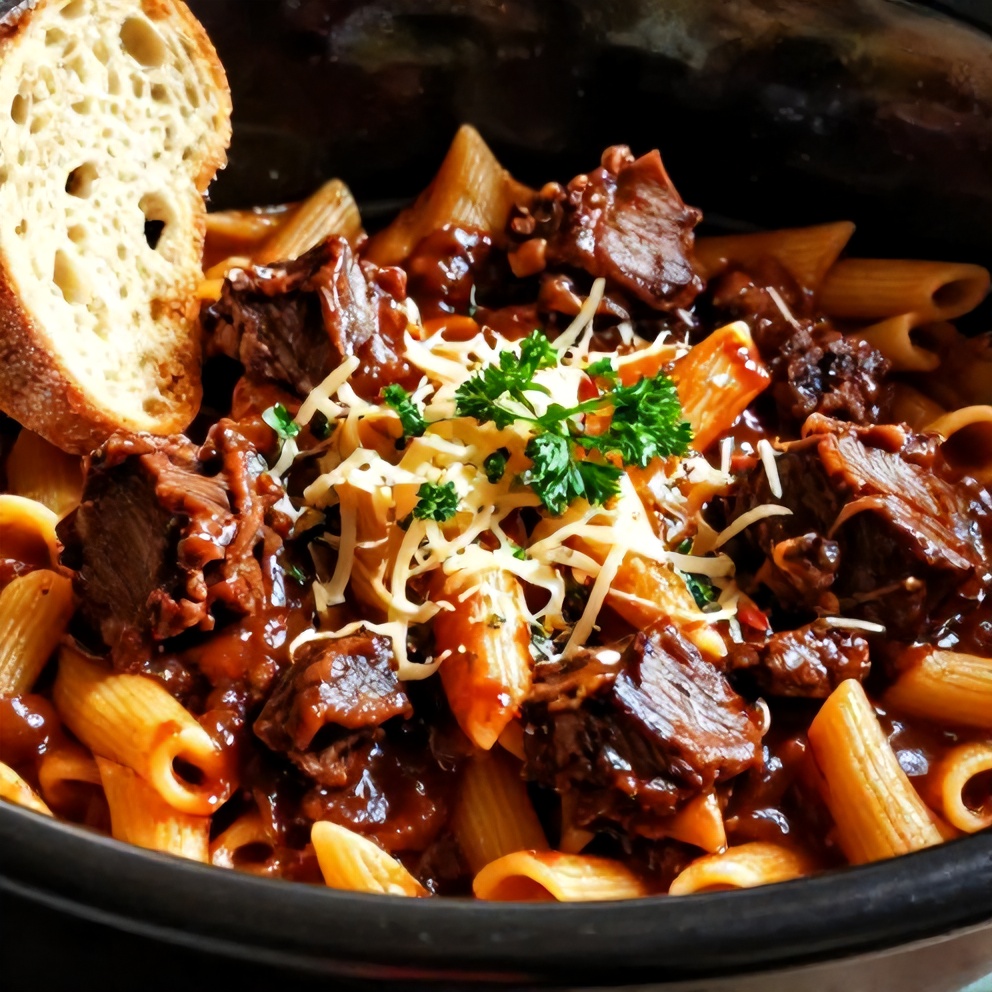 Slow Cooker Short Rib Pasta