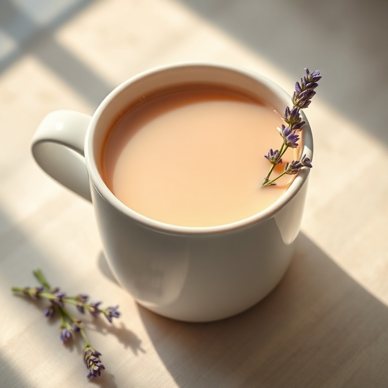 Soothing Lavender Milk Tea