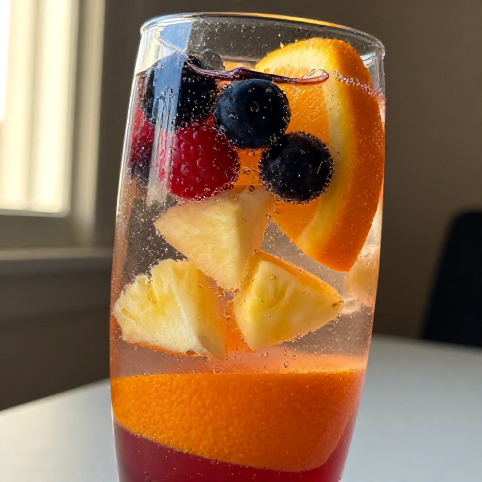 sparkling fruit punch