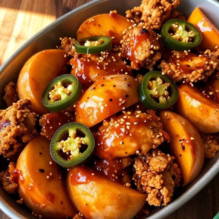 Spicy Jalapeño Peach Chicken