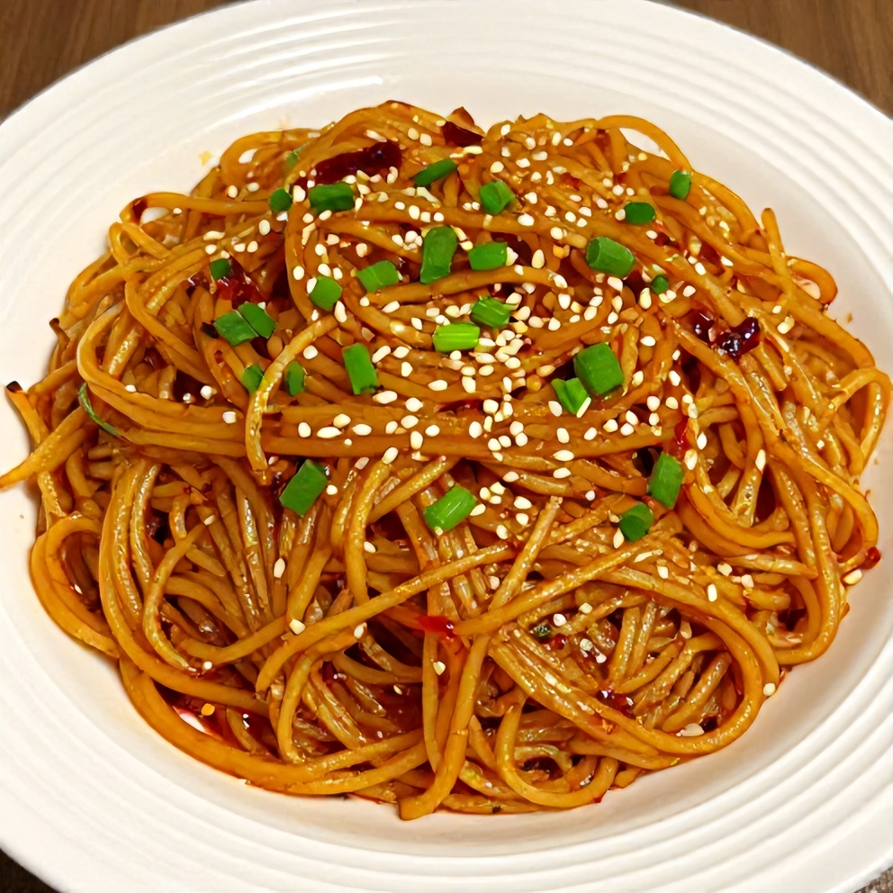 Spicy Potato Noodles Ready to Serve