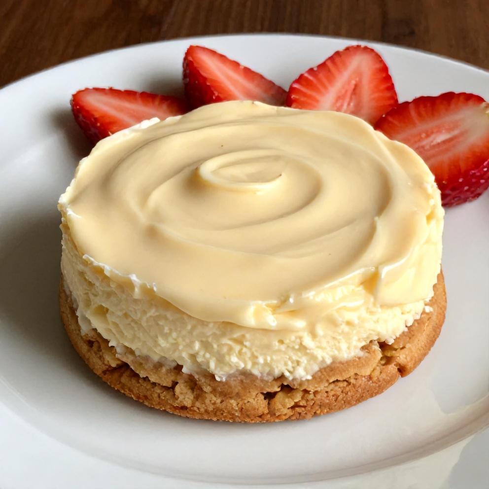 Plated serving of Strawberry Cheesecake Cookies with Cream Cheese Frosting
