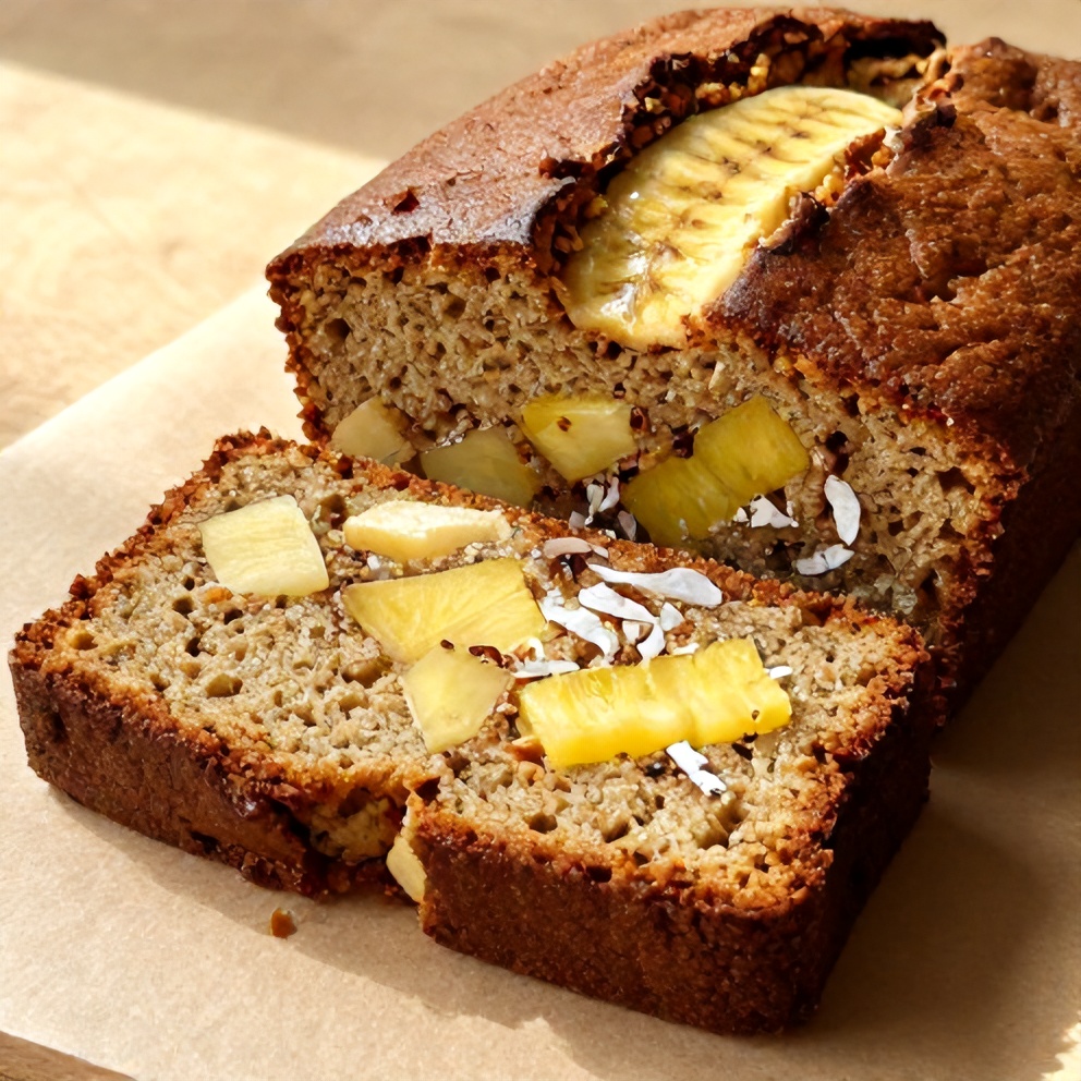 Tropical Hawaiian Banana Bread