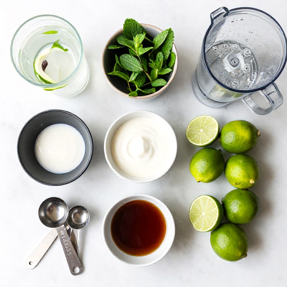 Ingredients for White Christmas Mojito