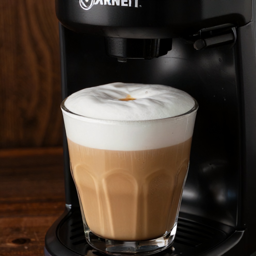 Creamy latte made with Walmart espresso maker
