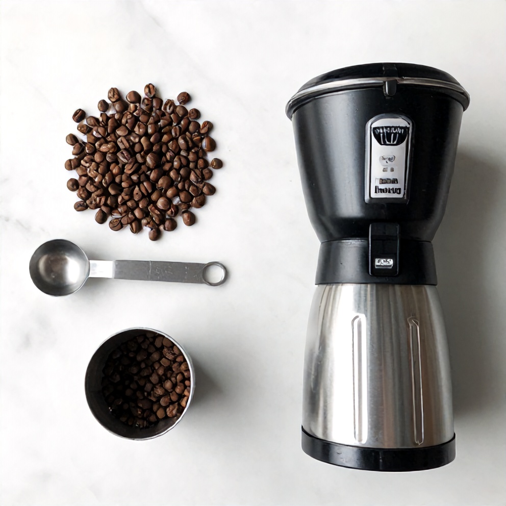Walmart espresso maker, coffee beans, espresso cups, milk frother