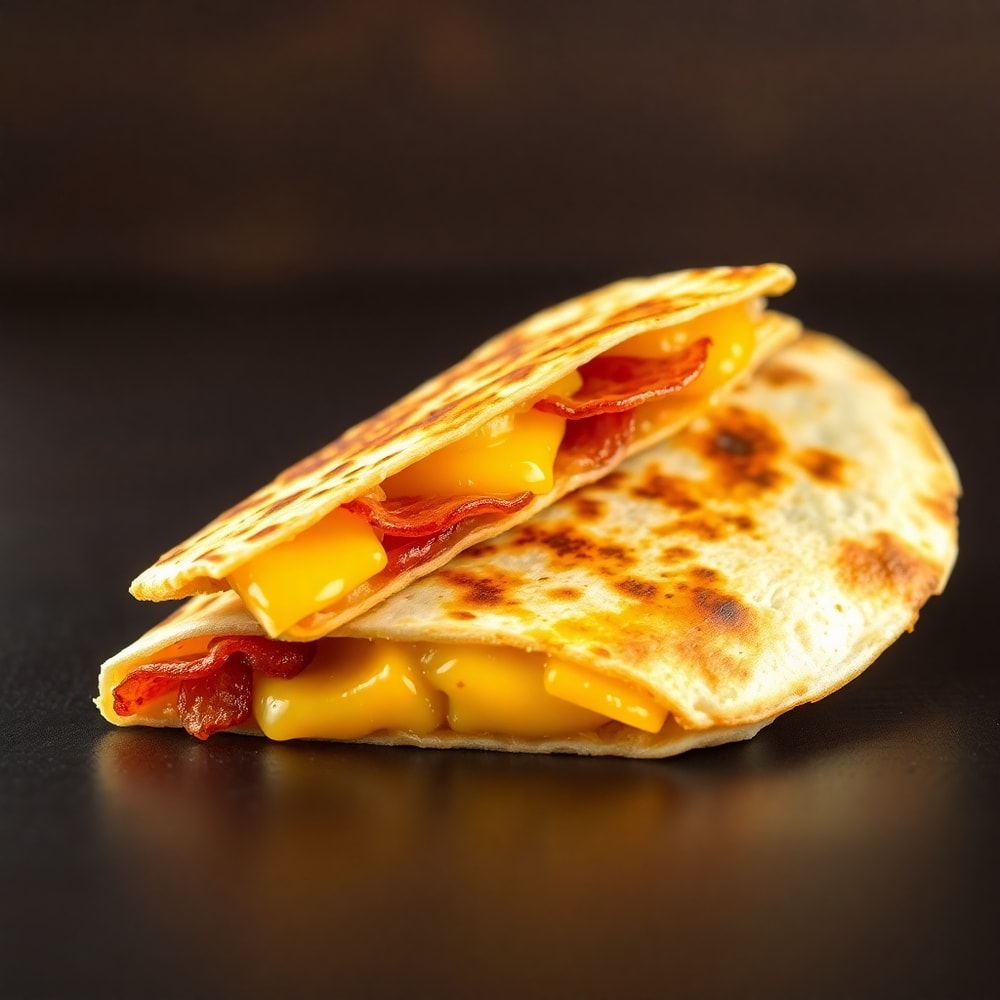 bacon egg cheese quesadillas