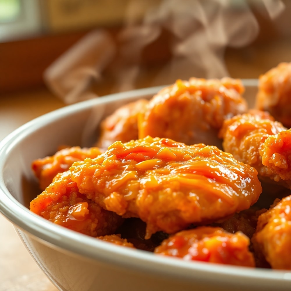 Baked Crunchy Hot Honey Chicken