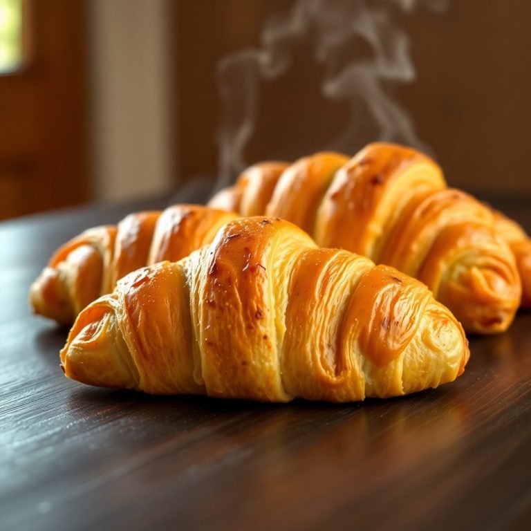 Baked Ham and Cheese Croissants