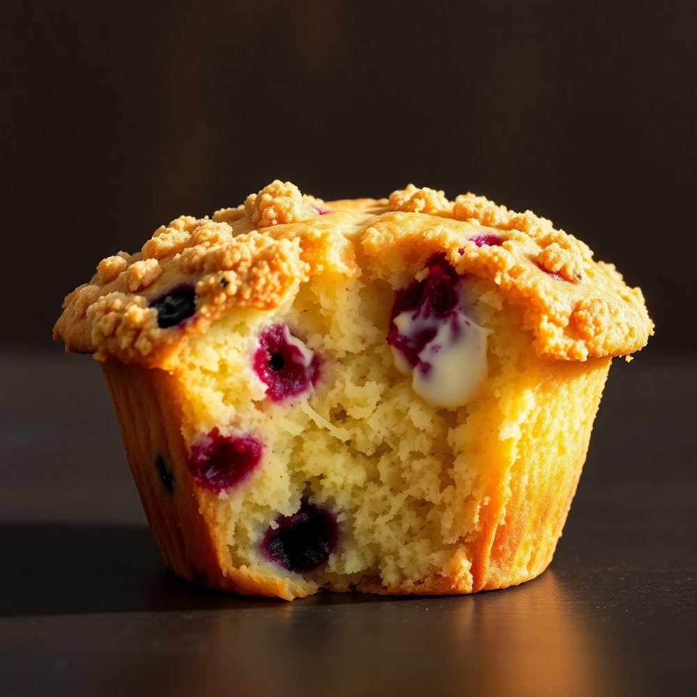 berry cream cheese muffins