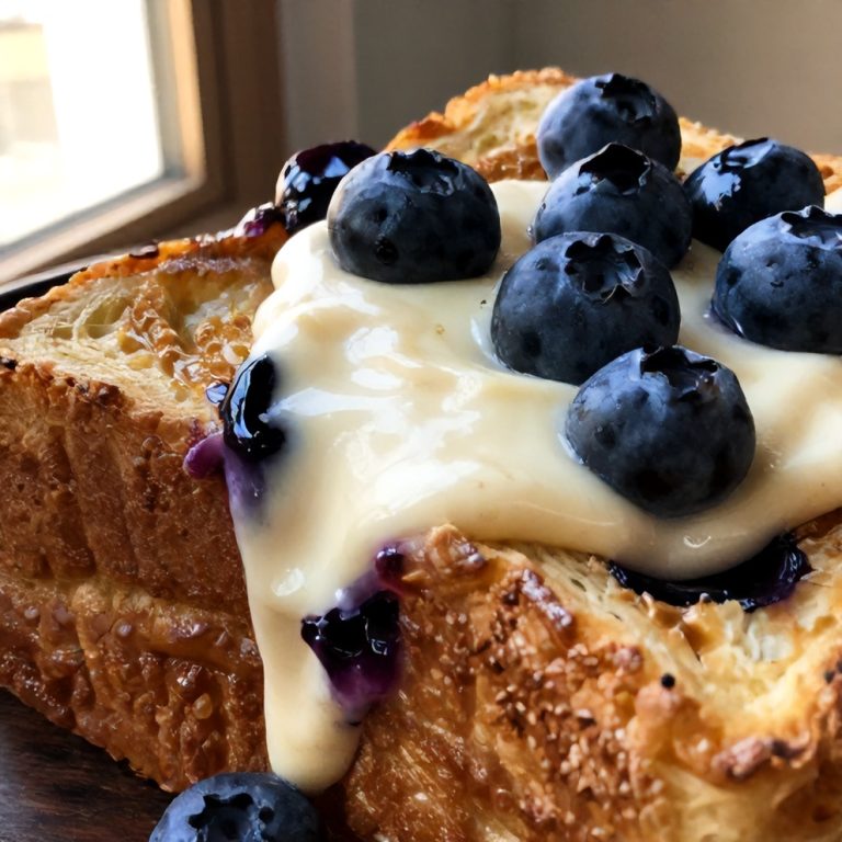 Blueberry Cream Cheese French Toast Casserole
