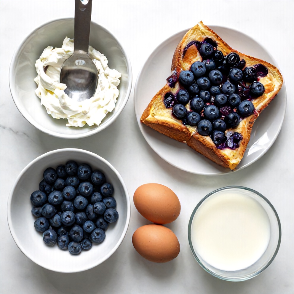 Blueberry Cream Cheese French Toast Casserole Ingredients