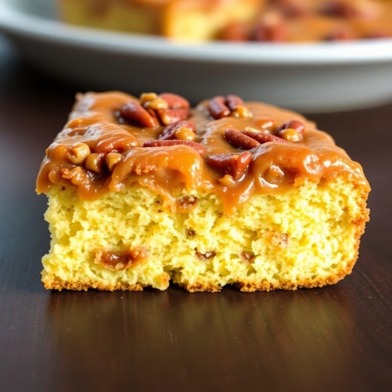 Butter Pecan Praline Poke Cake