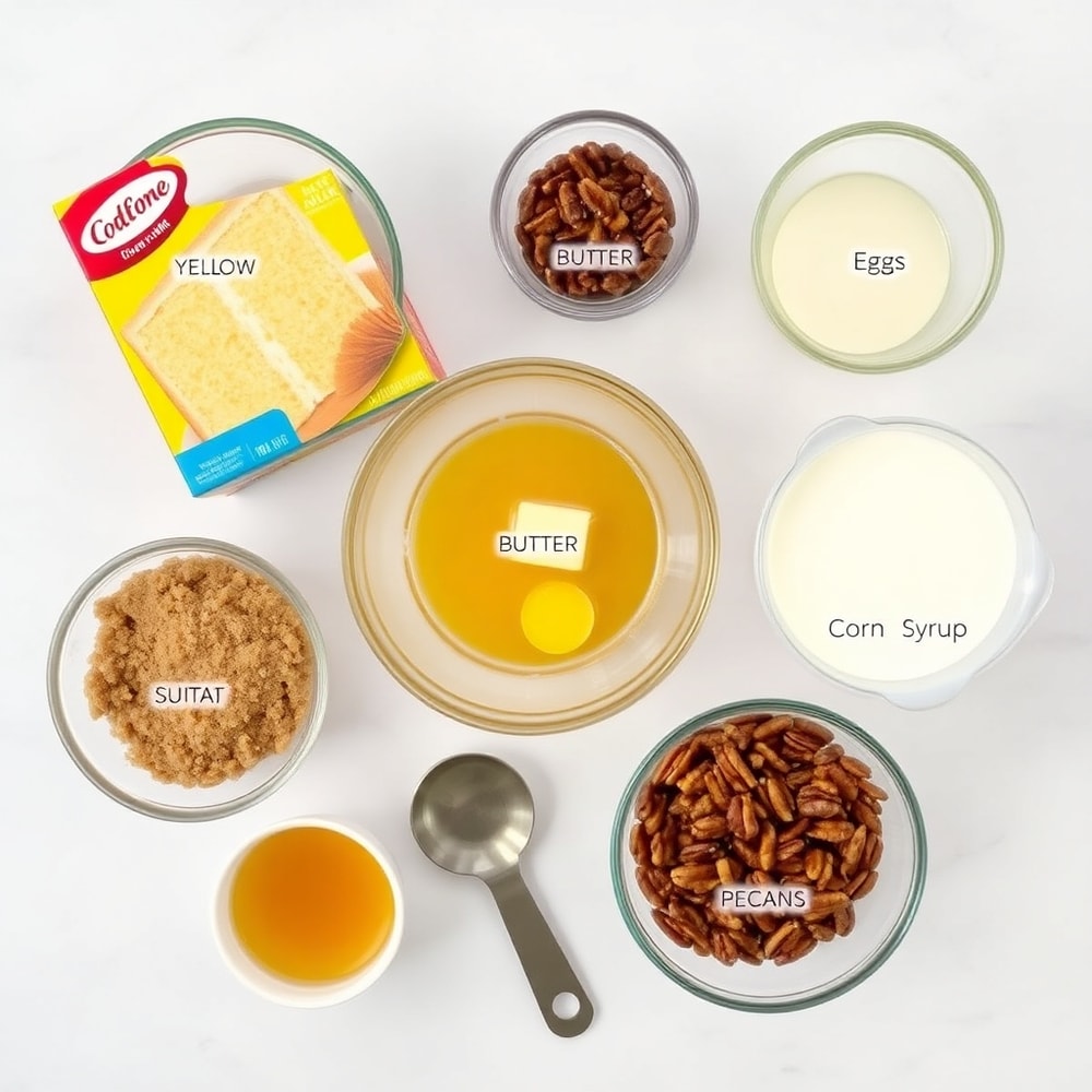 Butter Pecan Praline Poke Cake Ingredients
