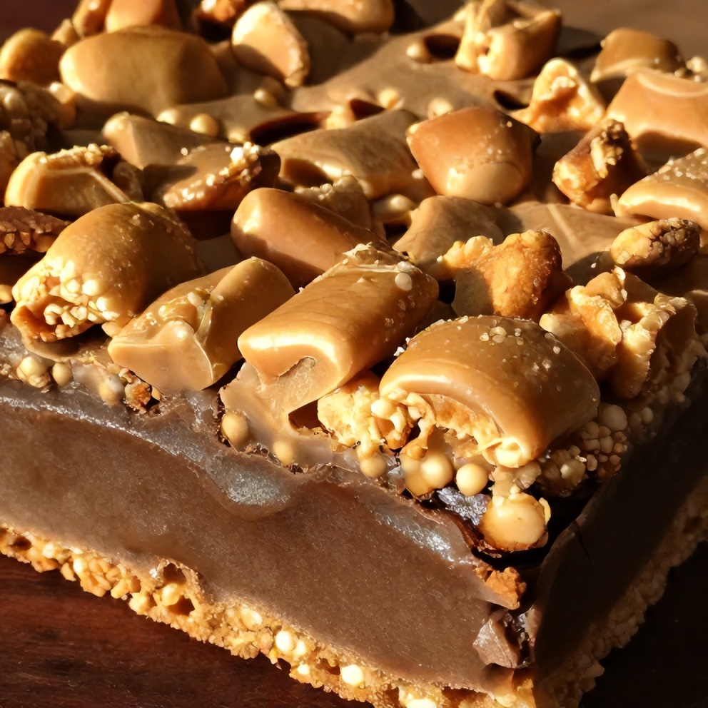 Caramel Crunch Cornflake Brownies