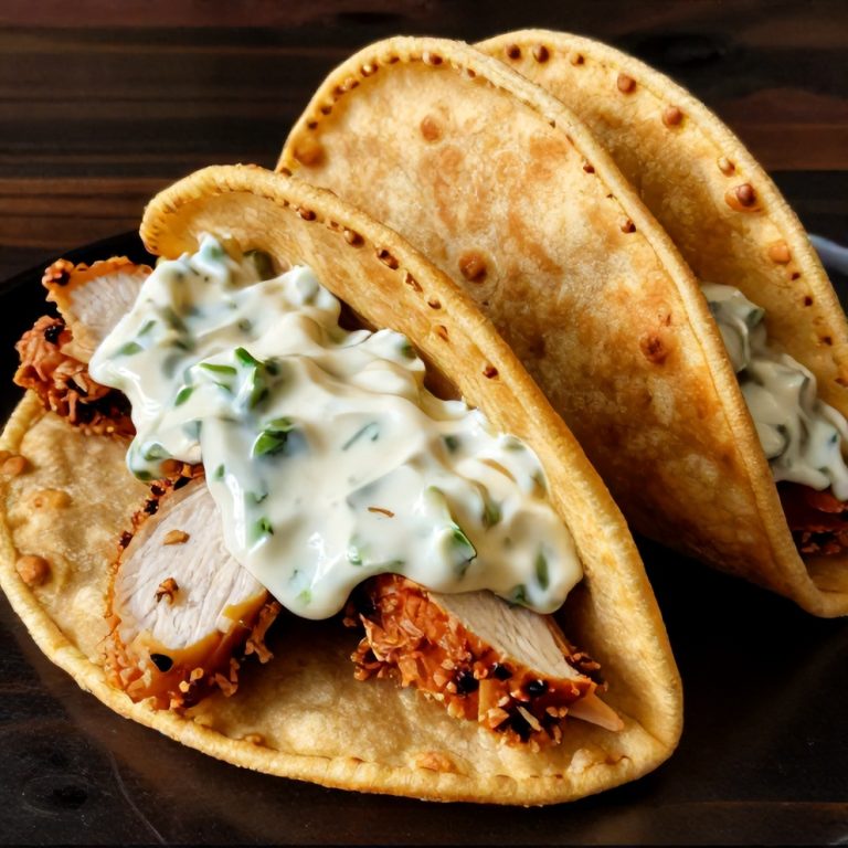 Chicken Caesar Smash Tacos