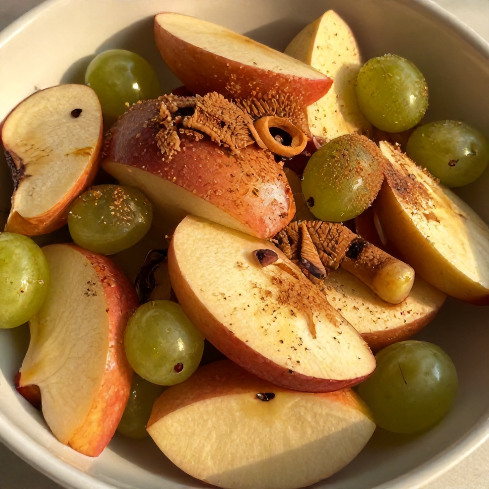 Cinnamon Apple Grape Salad
