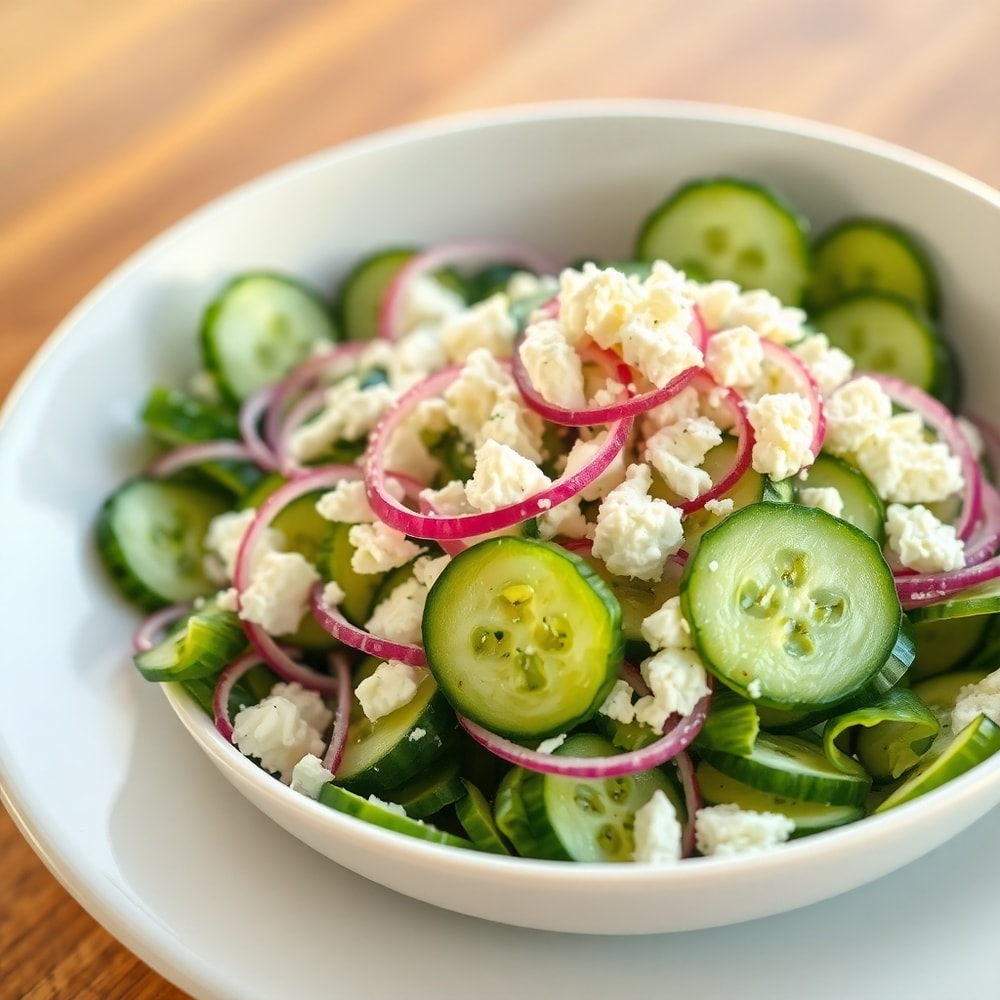 classic cucumber feta salad