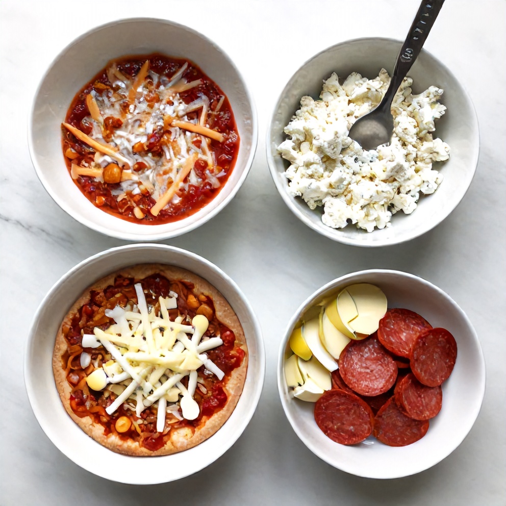 Cottage Cheese Pizza Bowl Ingredients