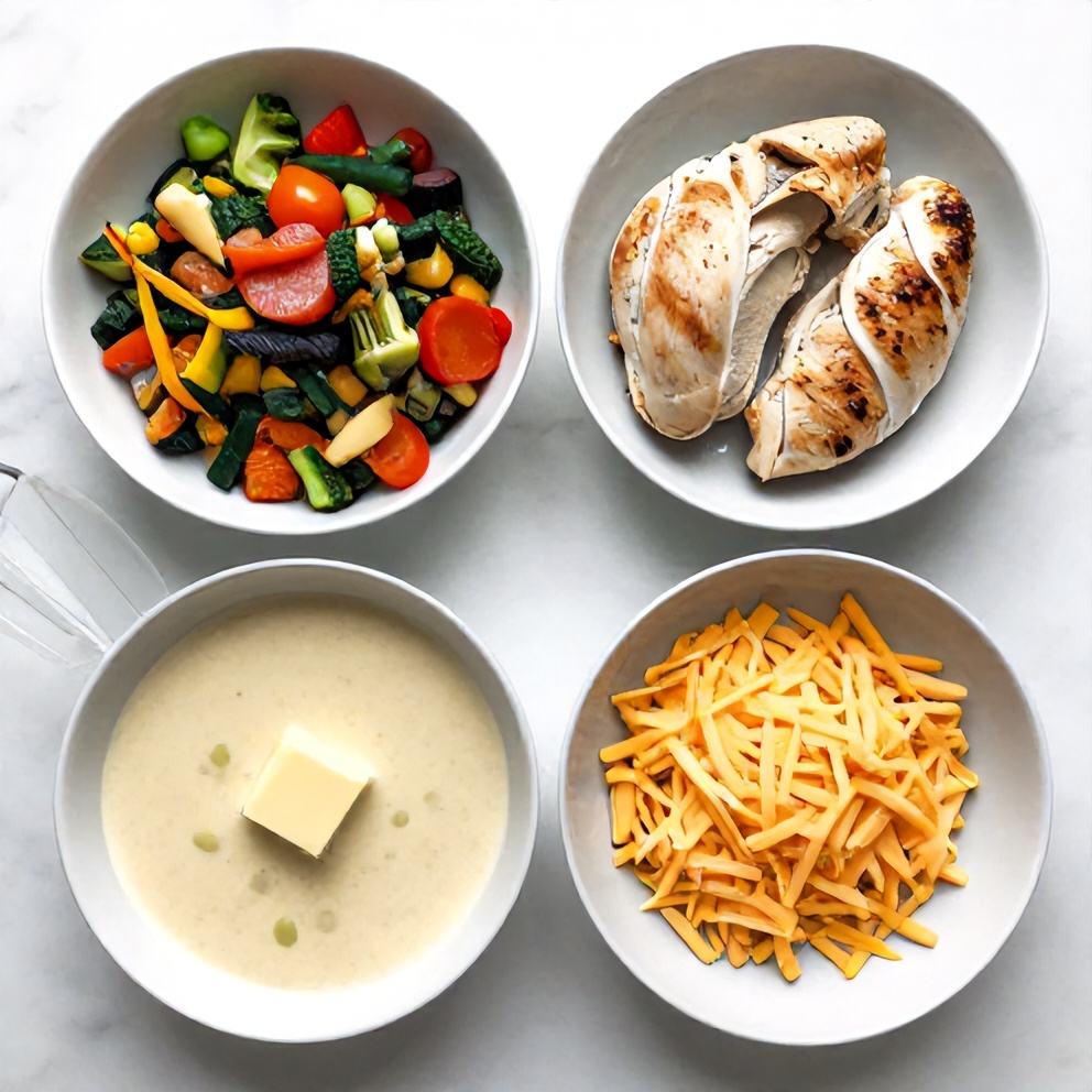 Garlic Butter Chicken Dump & Bake Ingredients