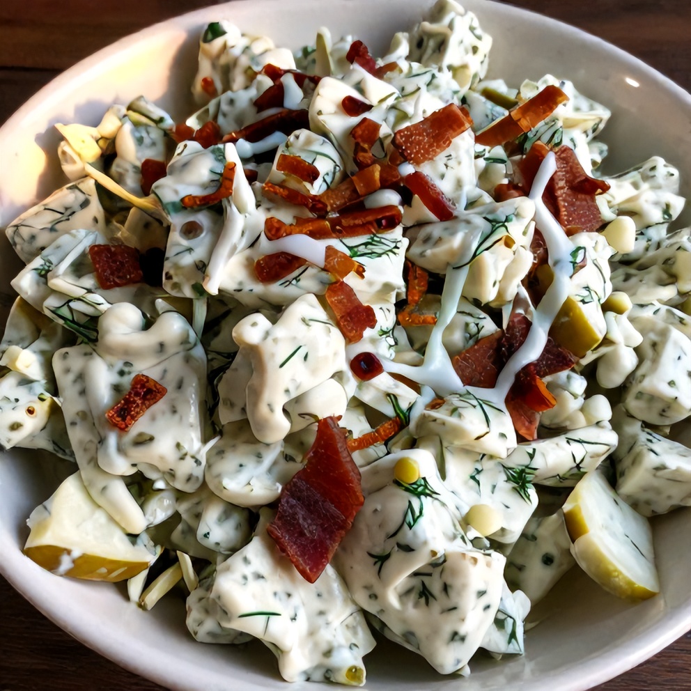 Creamy Dill Pickle Chopped Salad