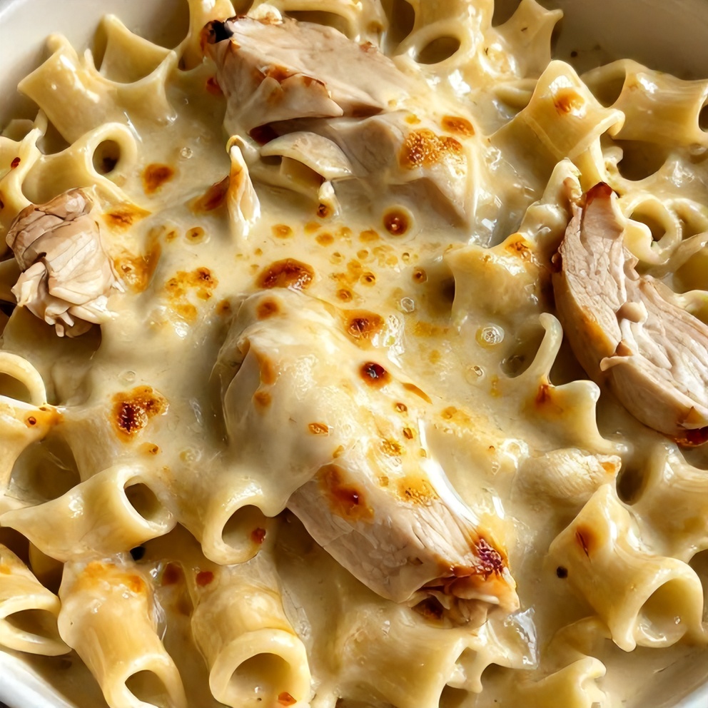 creamy garlic butter chicken rotini