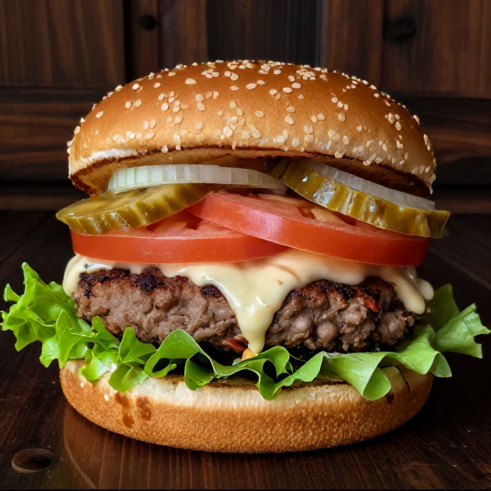 Close-up of a perfectly plated Big Mac Bowl