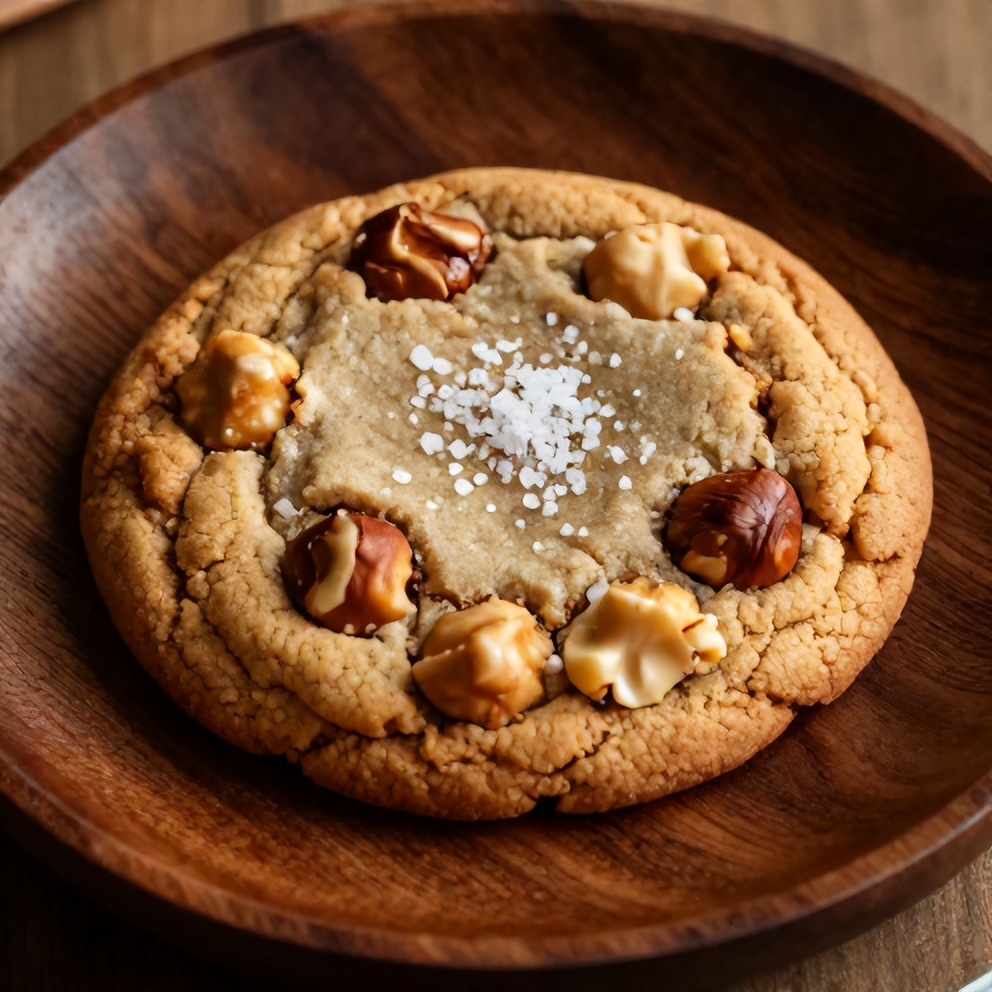 Plated Brown Butter Hazelnut Chunk Cookies