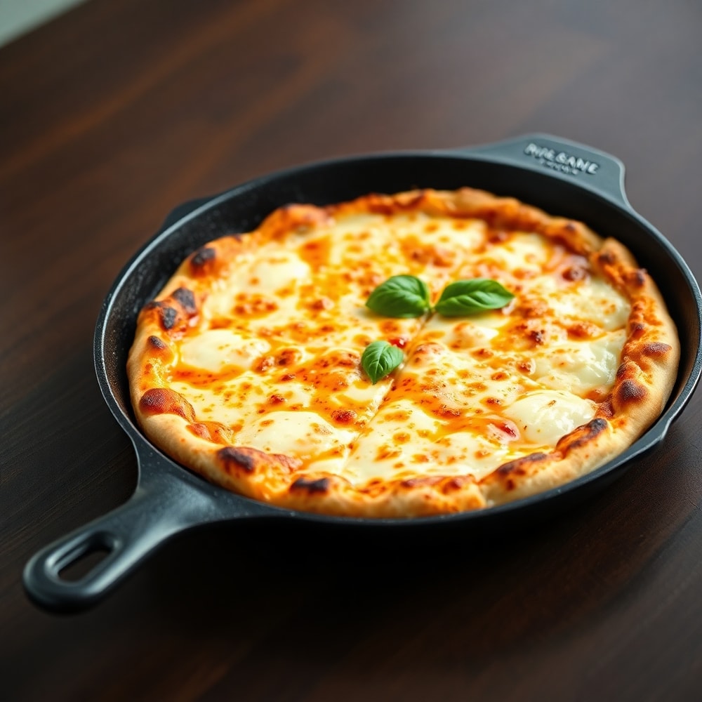 crispy cast iron skillet pizza