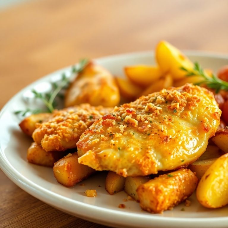 Garlic Parmesan Chicken and Potatoes