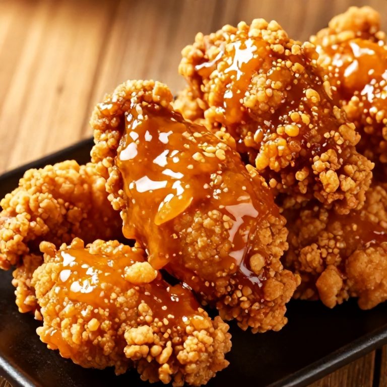 crispy honey garlic chicken