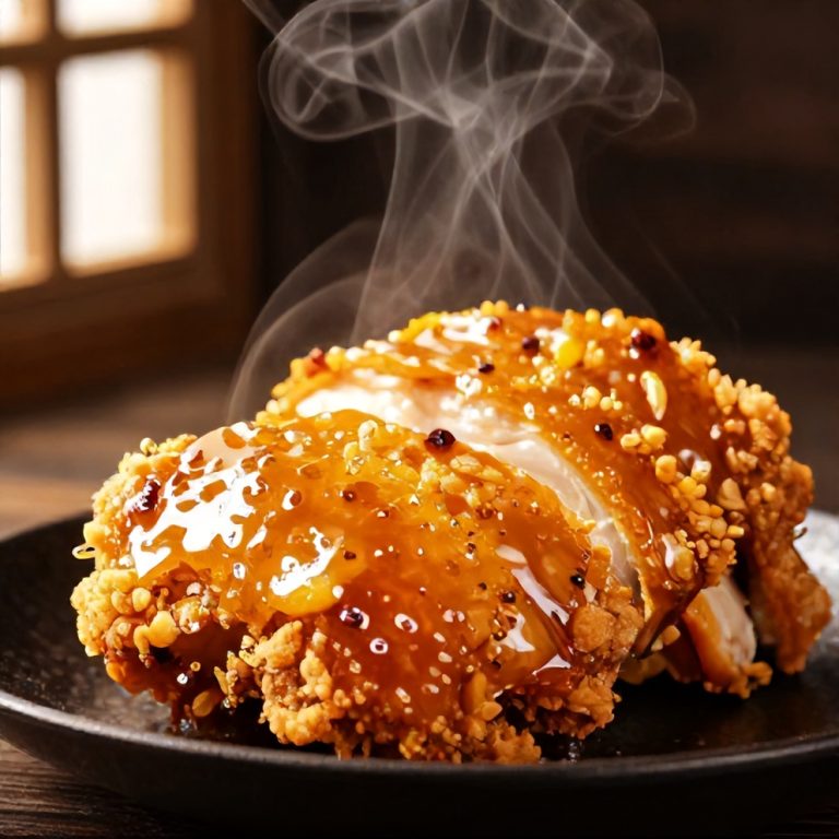 crispy honey garlic chicken