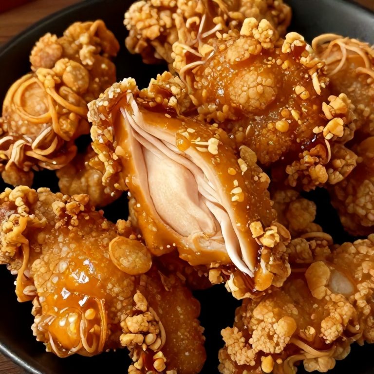 crispy honey garlic chicken