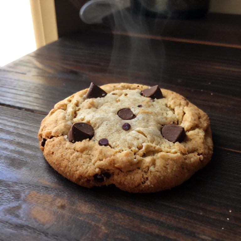 single serve chocolate chip cookie