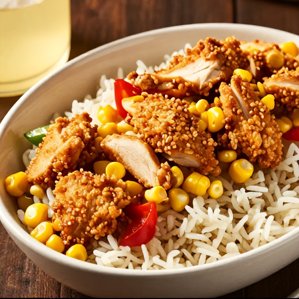 Easy 30-Minute Street Corn Chicken Rice Bowl