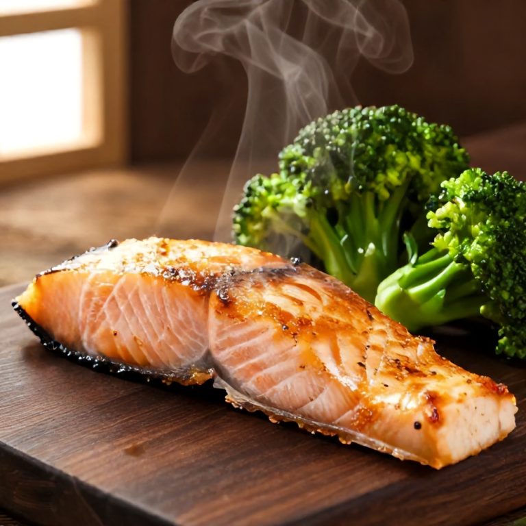 Asian Salmon and Broccoli