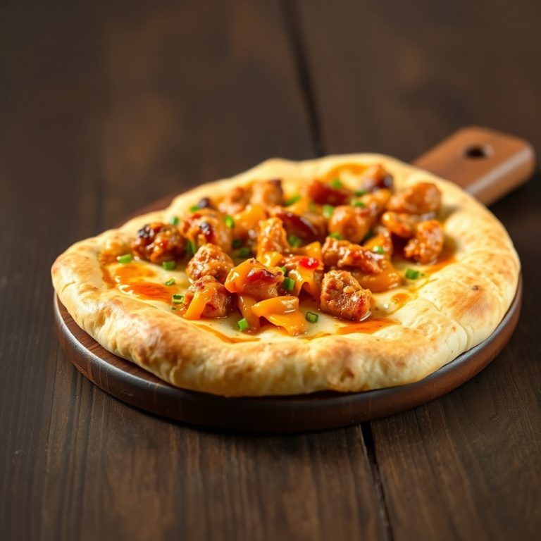 Easy BBQ Chicken Flatbread