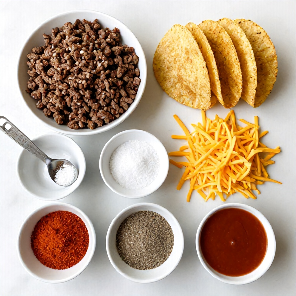 Raw ingredients for Copycat Taco Bell Meximelts