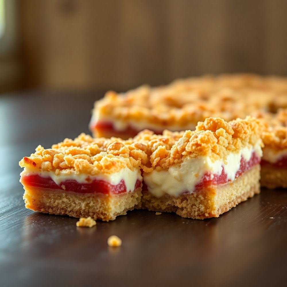 rhubarb bars