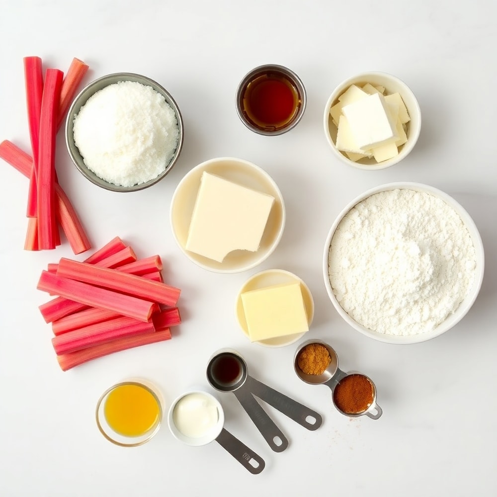Rhubarb Bars Ingredients