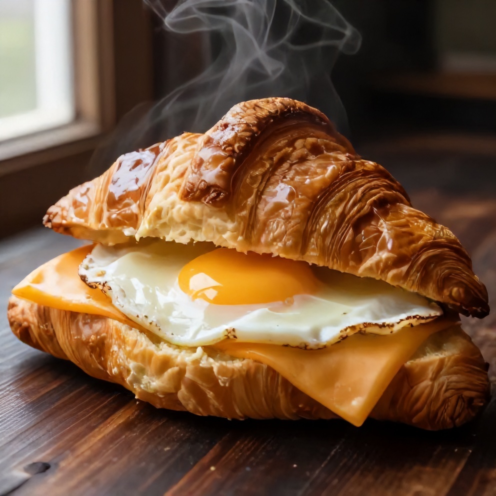 Easy Croissant Breakfast Sandwiches
