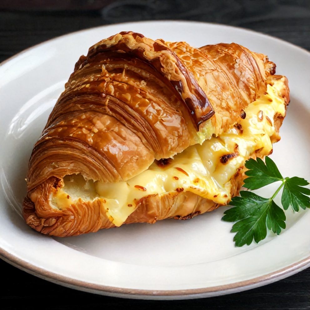 Crispy Croissant Breakfast Sandwich