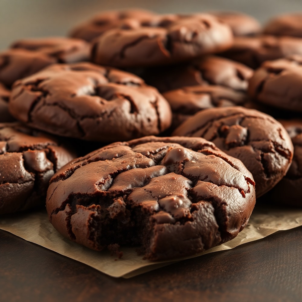 fudgy chocolate brownie cookies