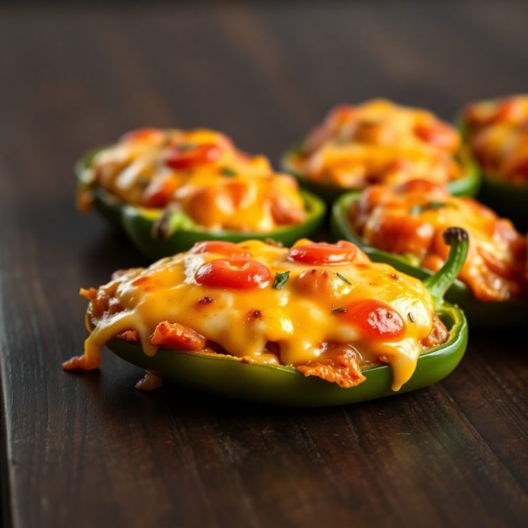 Hawaiian Pizza Stuffed Peppers