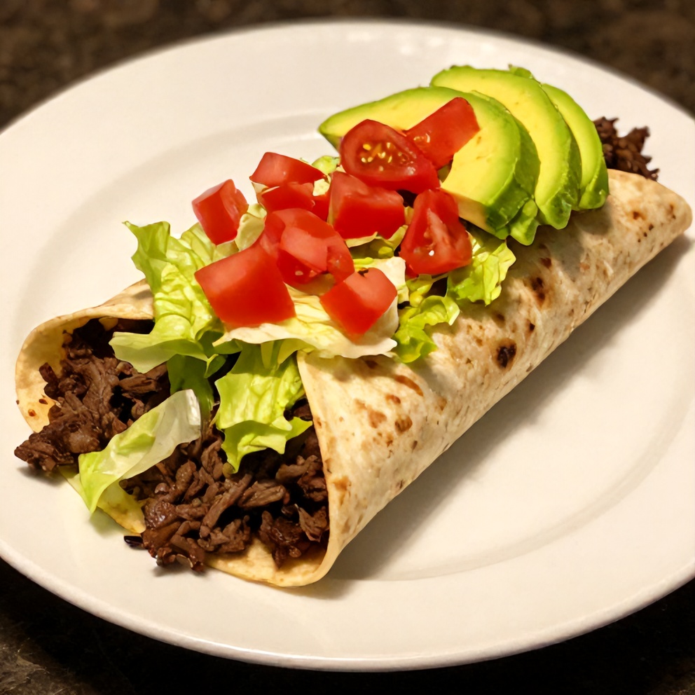 Plated Keto Beef Crunchwraps