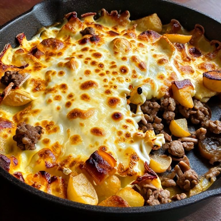 Easy One-Pan Creamy Meat & Potato Skillet