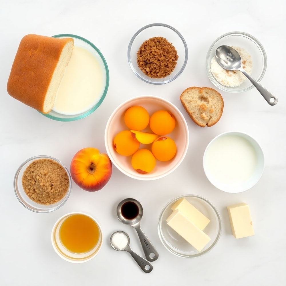 Peach Cobbler French Toast Bake Ingredients