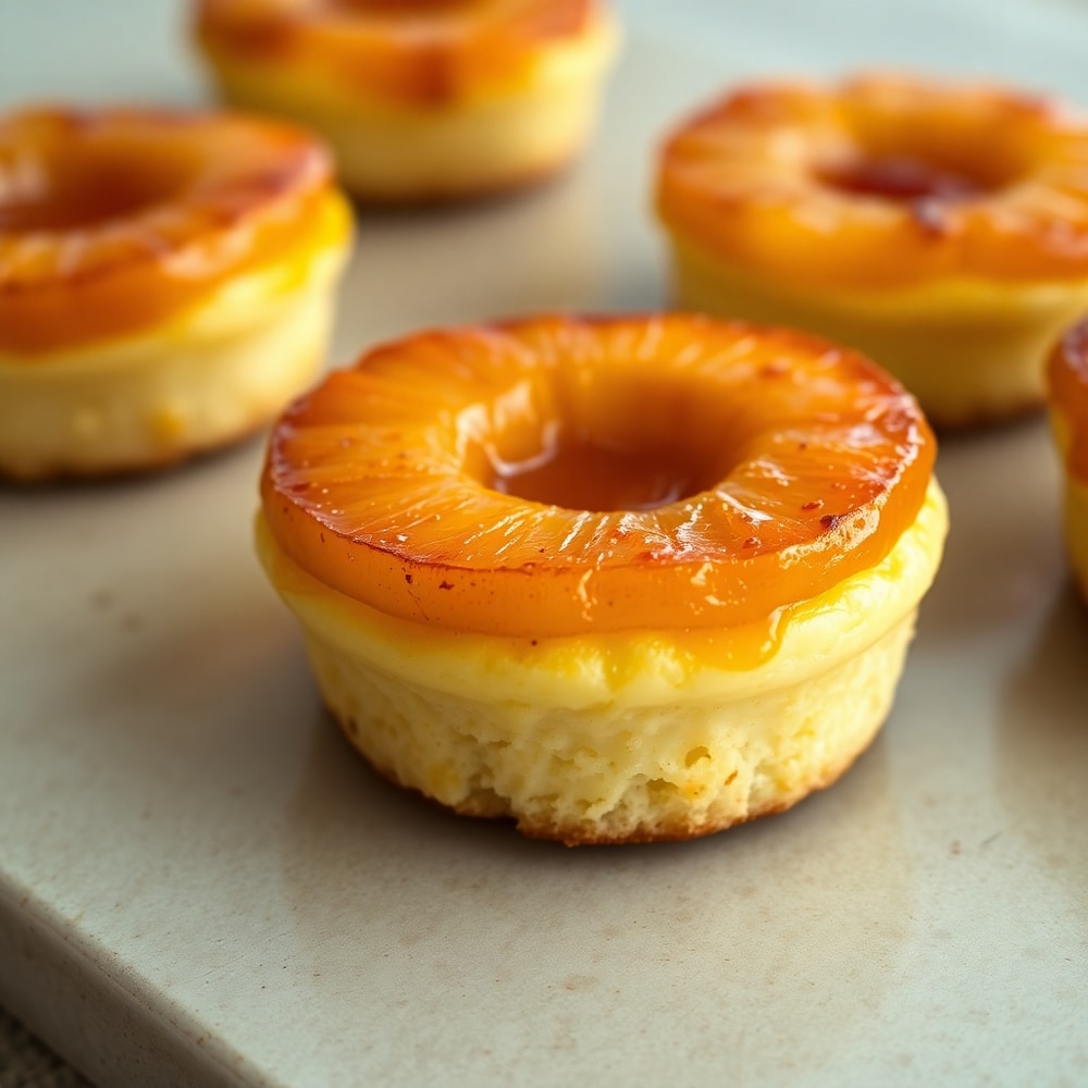 Pineapple Mascarpone Upside-Down Mini Cakes